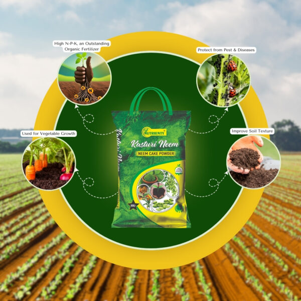 Kasturi Neem Cake Powder for Plants (6 Kg) - Organic Fertilizer, Soil Enhancer & Natural Pest Control - Image 5